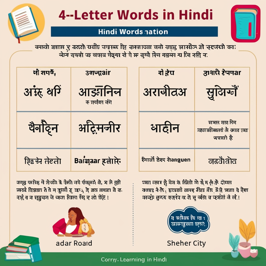 4 Letter Words in Hindi