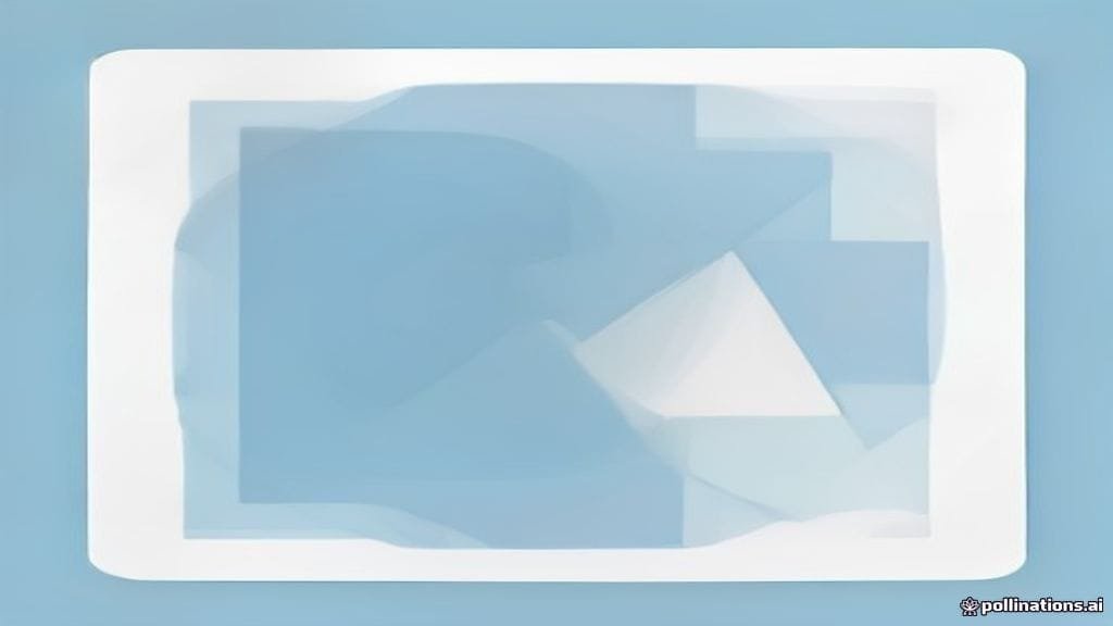 Abstract minimalist illustration representing the number 18 (Atharah) in soft blue tones