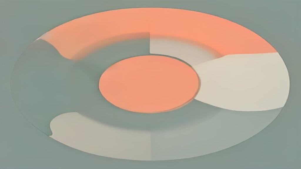Abstract minimalist illustration representing the Hindi number 81 (Ikyasi)